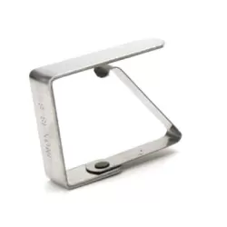 Fermatovaglie a pressione in acciaio Cm.4