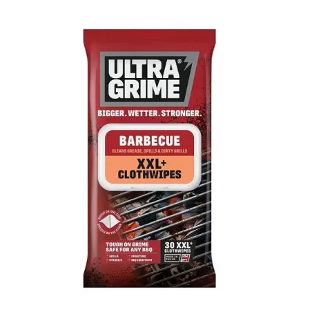 Salviette detergenti XXL per la pulizia della griglia e barbecue, Pz.30 Cm.38x25 - Ultra Grime
