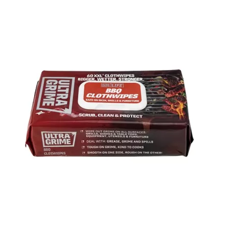 Salviette detergenti XXL per la pulizia della griglia e barbecue, Pz.60 Cm.38x25 - Ultra Grime