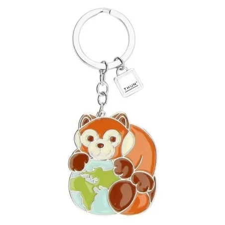 Portachiavi panda rosso Otto Dreamer con mondo - Thun