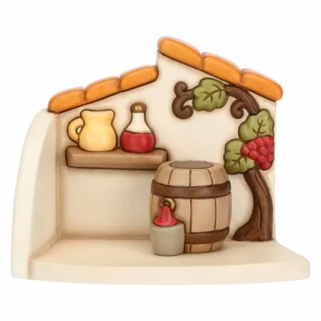 Bottega del vino presepe classico, naturale - Thun