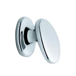 Pomolo ovale zama nickel opaco