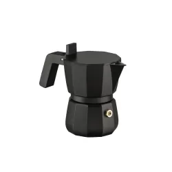 Moka, Caffettiera 1 Tazza nera - Alessi