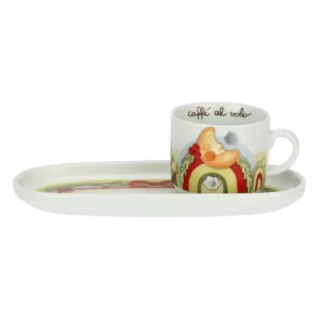 Mug con vassoio ovale Bosco Magico - Thun