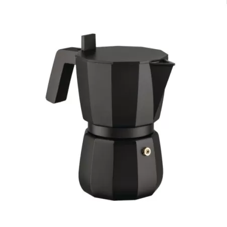 Moka, Caffettiera 6 Tazze nera - Alessi