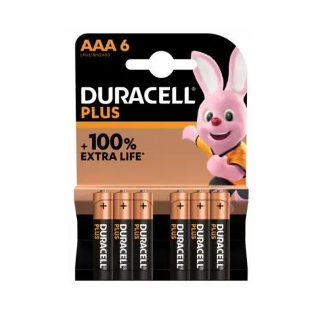 Batteria ministilo duracel plus blister Pz.6