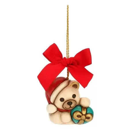 Addobbo natalizio Teddy con regalo, piccolo - Thun