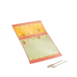 Set 1 canovaccio in cotone e 2 mestoli in legno Florianne - Thun