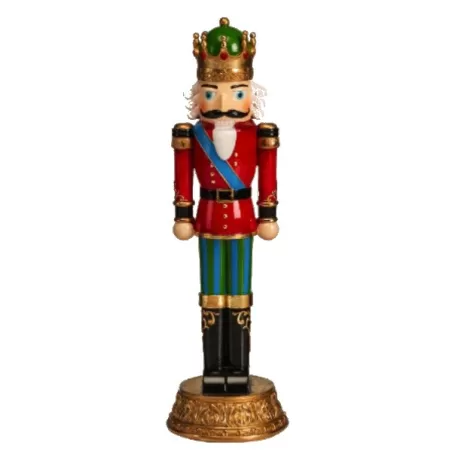 Soldatino schiaccianoci in resina Cm.41 decorazione di Natale - Lamart