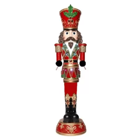 Soldatino schiaccianoci in resina Cm.92 decorazione di Natale - Lamart