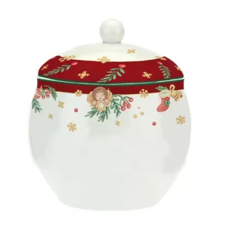 Biscottiera con coperchio Desideri di Natale - Thun