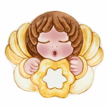 Piatto sagomato a forma di Angelo Desideri di Natale - Thun