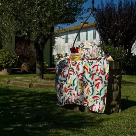 Peperoncino, Tovaglia antimacchia Cm.240x150, 12 posti - Wosde