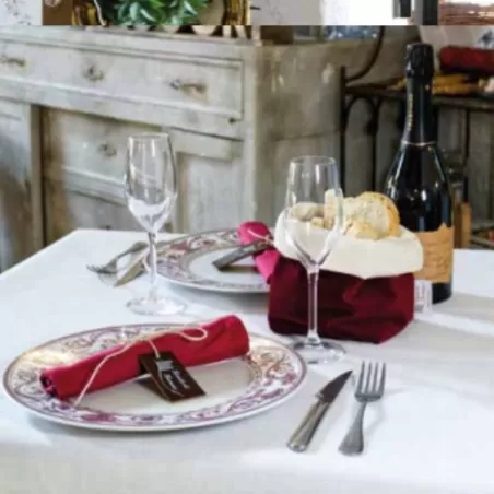 Lino freddo, Tovaglia antimacchia Cm.180x150, 6 posti - Wosde