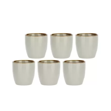 Concerto grigio perla, Set 6 bicchieri caffe 100 Cc. - Rose & Tulipani