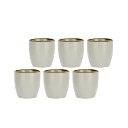 Concerto grigio perla, Set 6 bicchieri caffe 100 Cc. - Rose & Tulipani