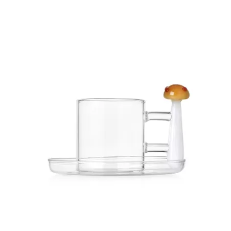 Alice, Tazzina caffe con piatto fungo ambra punti rossi - Ichendorf