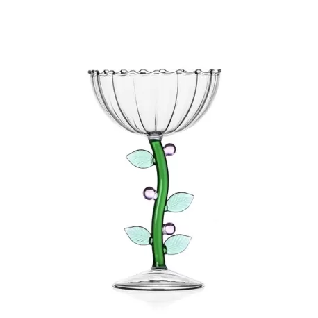 Botanica, Coppa champagne ottica fiore rosa - Ichendorf