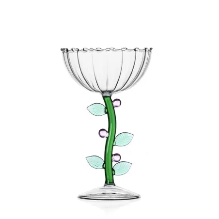 Botanica, Coppa champagne ottica fiore rosa - Ichendorf