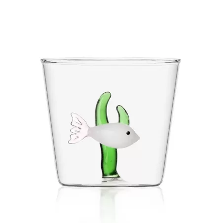 Marine garden, Tumbler pesce bianco/alga verde - Ichendorf