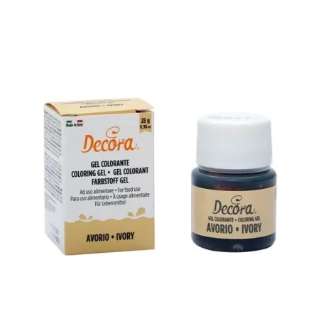 Gel colorante decora avorio 28 g - Decora