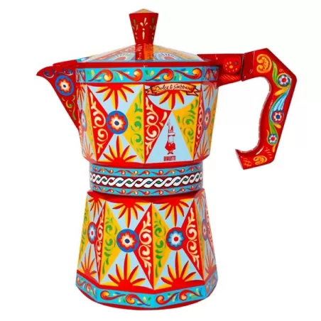 Moka Expres 50 tazze in alluminio Dolce&Gabbana - Carretto Siciliano- Bialetti