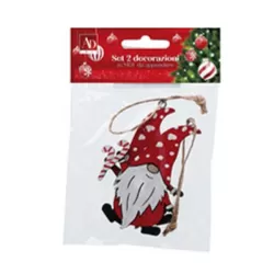 Folletto Natalizio da appendere set 2 pezzi