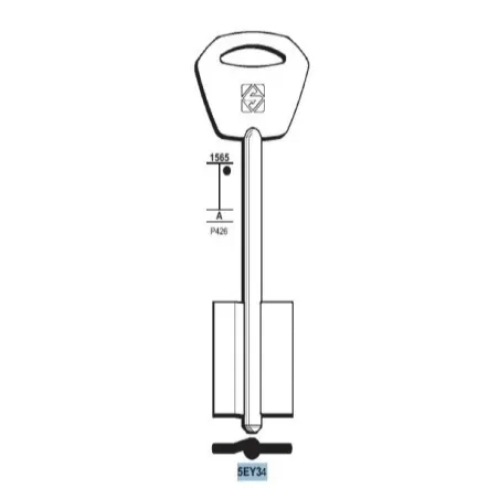 Chiave doppia mappa, Esety - 5EY34 - Silca