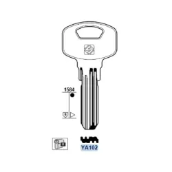 Chiave punzonata, Yale - YA102 - Silca