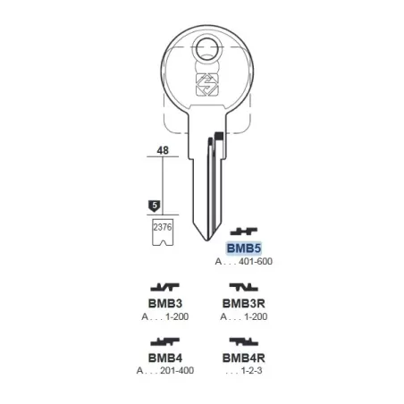 Chiave, Bmb - BMB5 - Silca