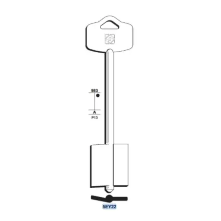 Chiave doppia mappa, Esety - 5EY22 - Silca