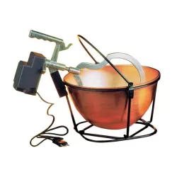 Paiolo polentina elettrico rame comunità Lt.9