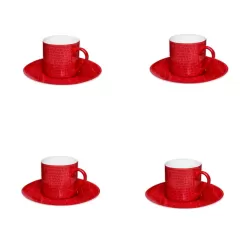 Love Mood, Tazza espresso con piatto 4 pezzi - Taitu