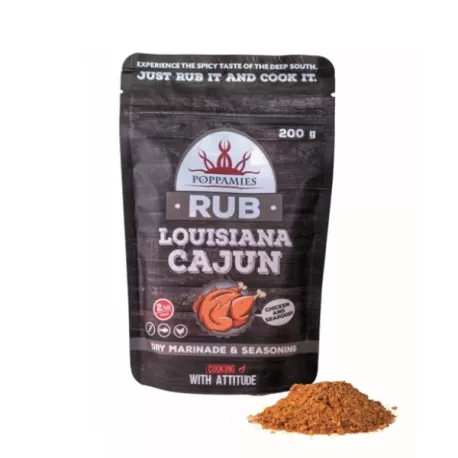 Bbq Rub - Louisiana Cajun - Gr.200 - Poppamies