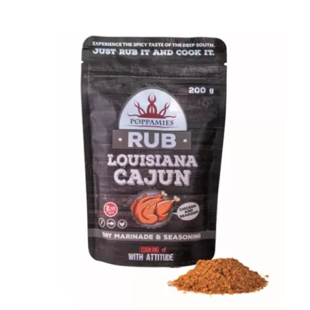 Bbq Rub - Louisiana Cajun - Gr.200 - Poppamies