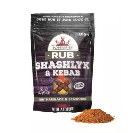 Bbq Rub - Shashlyk & Kebab - Gr.200 - Poppamies