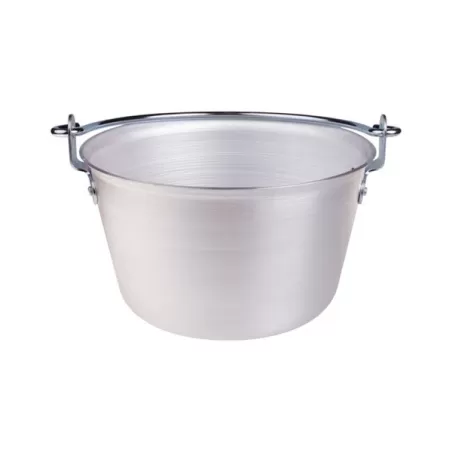 Paiolo per polenta in alluminio con manico ad arco cm. 22 - Agnelli