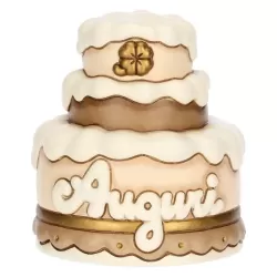 Top cake con scritta "Auguri" in ceramica - Thun