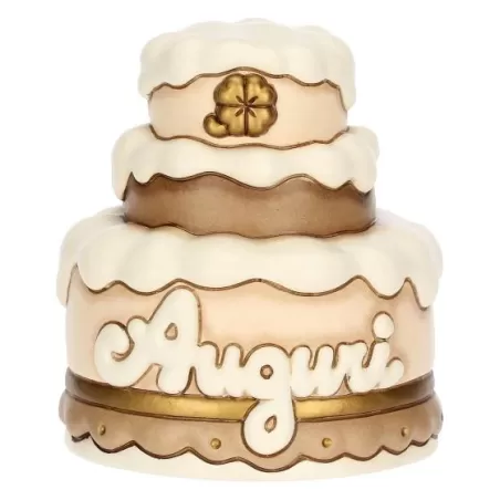 Top cake con scritta "Auguri" in ceramica - Thun