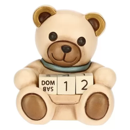 Mini calendario Teddy lui in ceramica - Thun