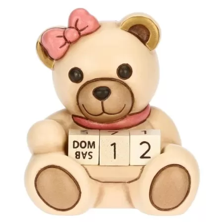 Mini calendario Teddy lei in ceramica - Thun