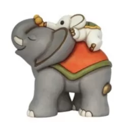 Elefante Elly con cucciolo in ceramica - Thun