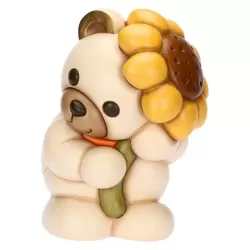 Teddy con girasole in ceramica Primavera da vivere, grande - Thun