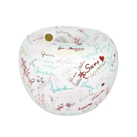 Write, Mela in ceramica Guest Book Piccola - Eva - La mela del desiderio