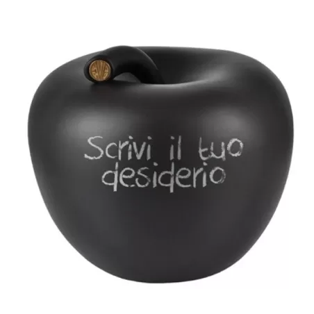 Write Lavagna, Mela in ceramica Guest Book Grande - Eva - La mela del desiderio