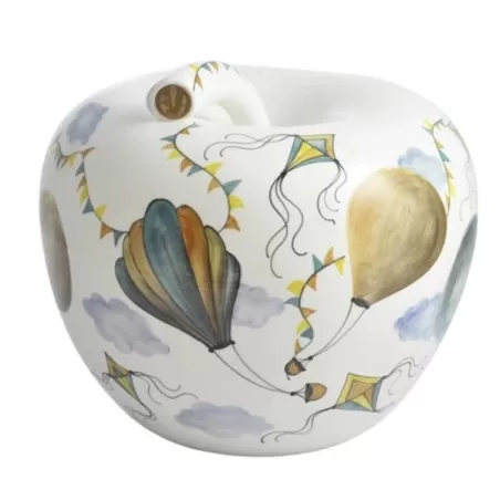 Decor, Mela in ceramica Aquiloni Grande - Eva - La mela del desiderio