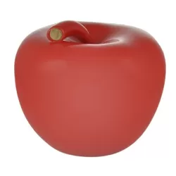 Monocolor Lucido, Mela in ceramica Rossa Grande - Eva - La mela del desiderio