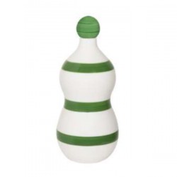 Bottiglia in ceramica Lido per Poldina Stopper, Fasce verdi - Zafferano
