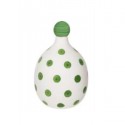 Bottiglia in ceramica Lido per Poldina Stopper, Pois verdi - Zafferano