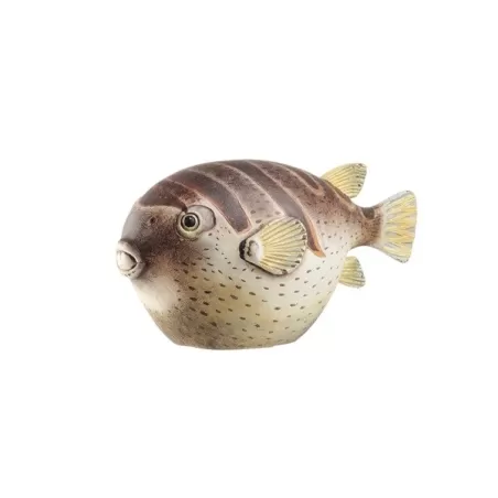 Pesce palla Colomesus decorativo Cm. 25x12x13 h. - L'oca Nera